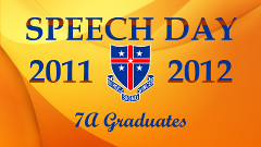 Speech Day 2011-2012 - 7A