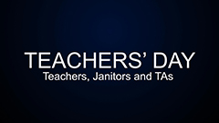 Teachers' Day 2014-2015 - Teachers, Janitors, TAs