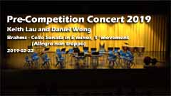 Pre Competition Concert 2019 - Keith Lau and Daniel Wong